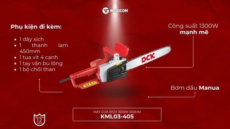Máy cưa xích 1300W 405mm KML03-405 – DCK