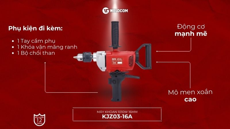 Máy khoan 1010W 16mm KJZ03-16A - DCK
