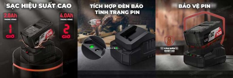 Sạc 2A cho pin 20V FFCL20-02 - DCK