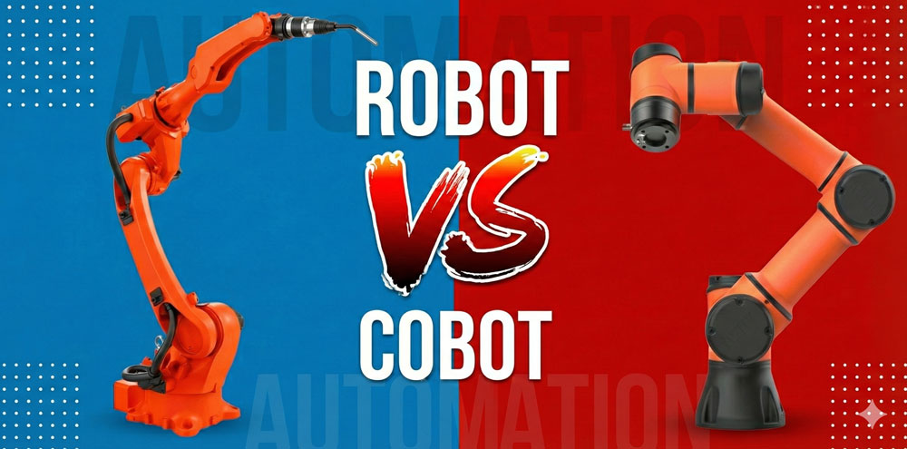 So sánh cobot và robot công nghiệp