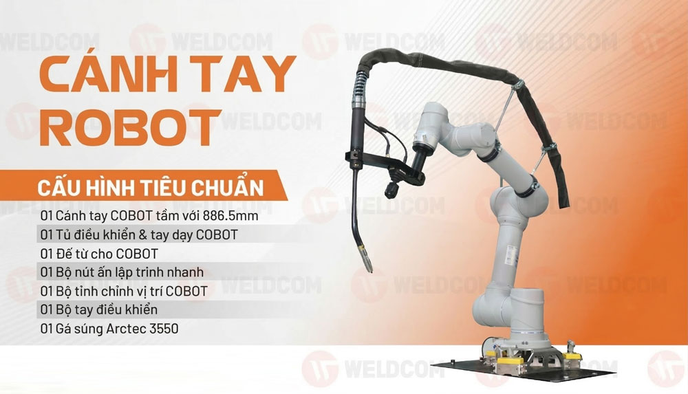 Cấu hình chuẩn của cánh tay cobot