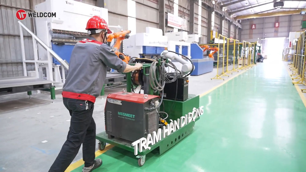 Cấu tạo của cobot hàn: Trạm cobot