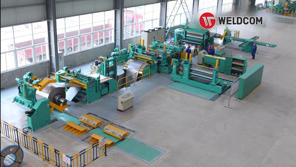 Dây chuyền xả cuộn cắt tôn thép tấm