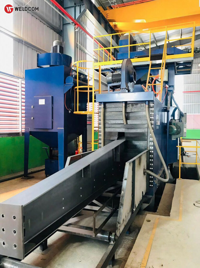 Nguyên lý hoạt động của máy phun bi làm sạch bề mặt kim loại