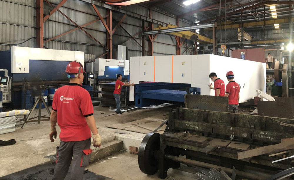 Giải pháp cắt laser fiber cho dây chuyền gia công tấm từ Weldcom